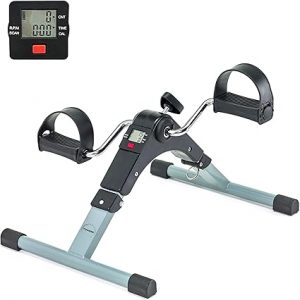 eveia, pédalier de Bureau Qui Permet de brûler des Calories, Le Bien-être, Juste à Vos Pieds, vélo de Bureau, Mini vélo d'appartement (Blanc Aluminium eveia, pédalier de Bureau Qui Permet de brûler des Calories, Le Bien-être, Juste à Vos Pieds, vélo de Bureau, Mini vélo d'appartement (Blanc Aluminium