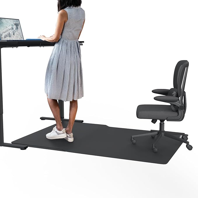 tapis anti fatigue pour bureau assis debout ergonomique
