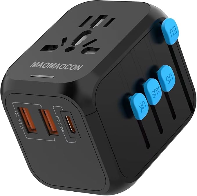 adaptateur de voyage avec prises internationales