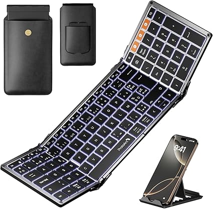 clavier pliable bluetooth retroeclaire