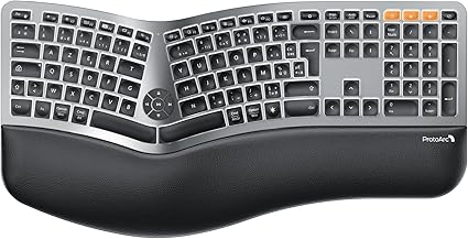 clavier ergonomique bluetooth avec repose poignet