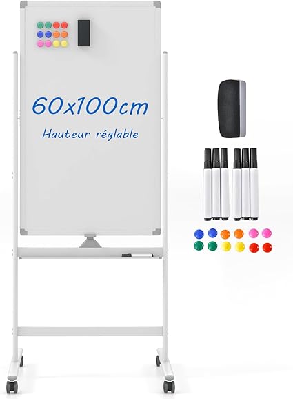 tableau a roulette regleable en hauteur