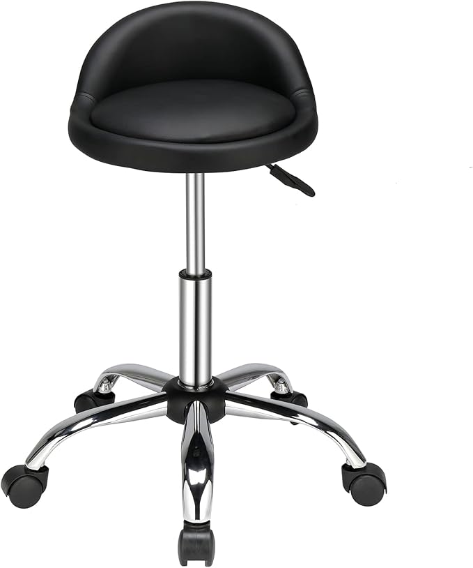 tabouret avec dossier ergonomique professionnel avec roulette