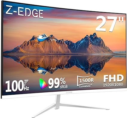 moniteur incurve de bureau sans cadre