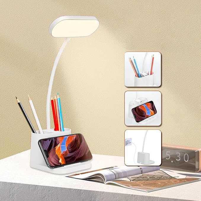 luminaire a led flexible avec porte style et support pour telephone