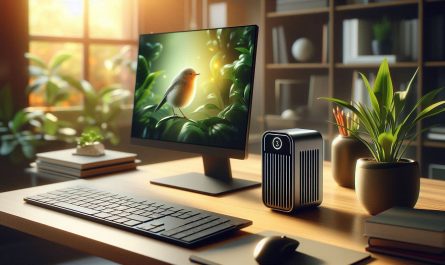 mini pc de bureau puissant a cote ecran